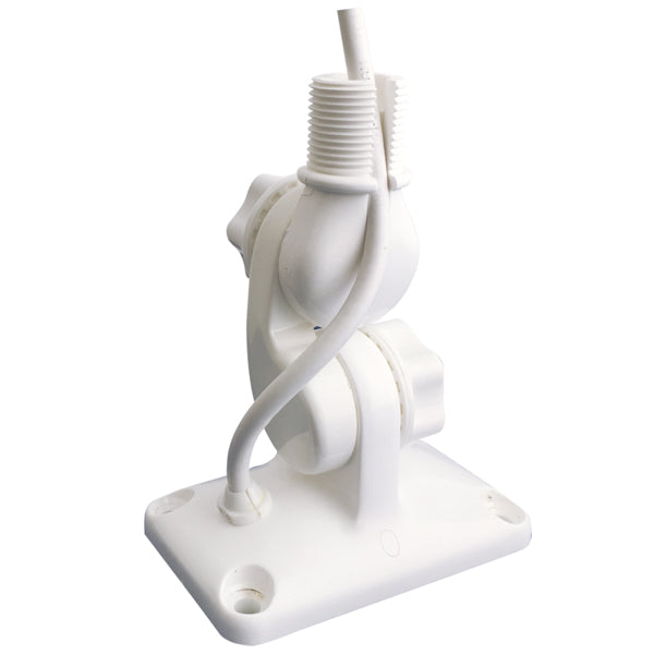 Glomex RA135 White Nylon 4-Way Antenna Tilt Bracket