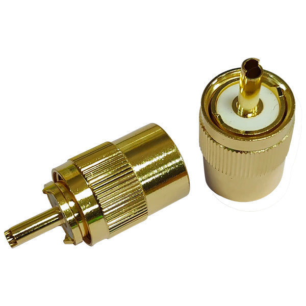 1852 VHF stik PL259 til kabel, 2-pak