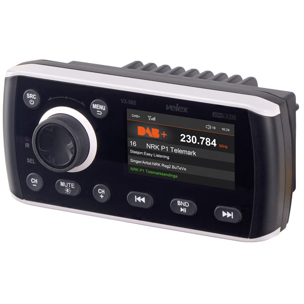 Velex Marine radio DAB+/FM, bluetooth, remote control 4x45W