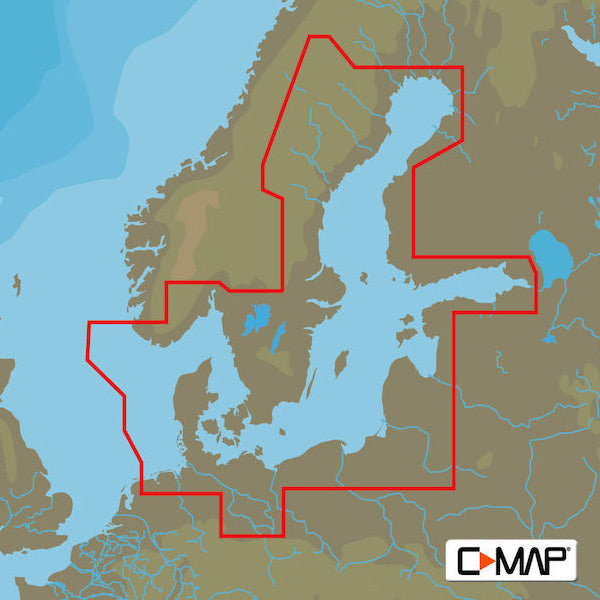 C-Map D299 Max 4-D, Denmark for Raymarine