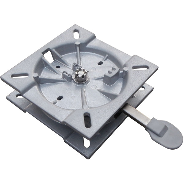 Cast aluminum swivel with locking function