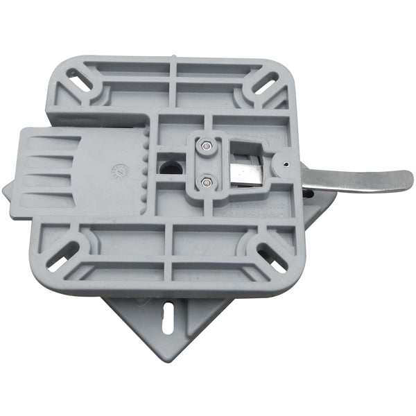 PVC swivel with quick release and locking function