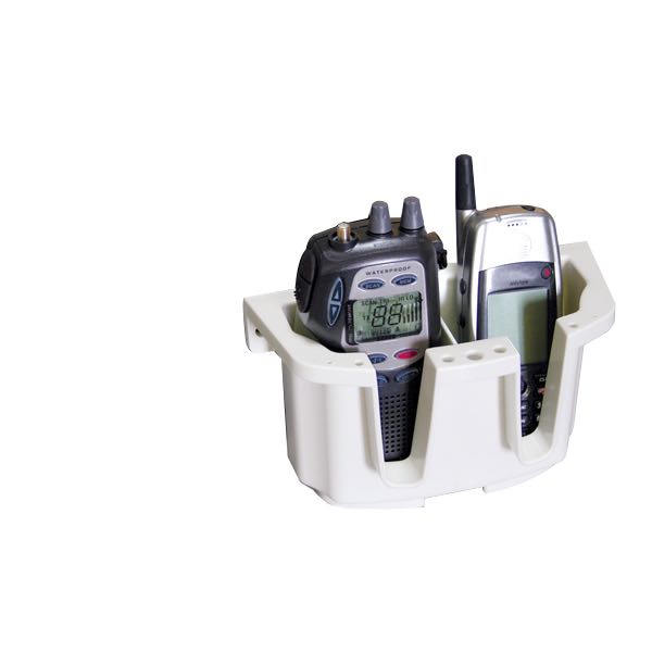 "Dobbelt holder til vhf/mobil lalizas ""store all"" hvid"
