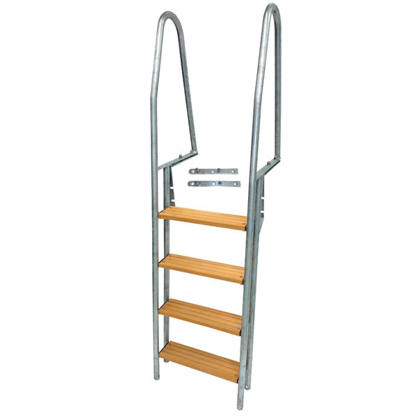 Brostige 4 trin varmgalvaniseret længde 190cm bredde 49cm
