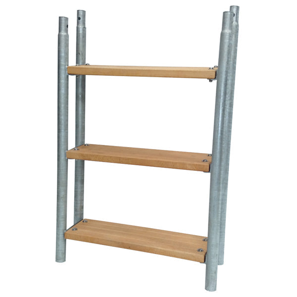 Extension for paving ladder, 3 steps hot-dip galvanized steel