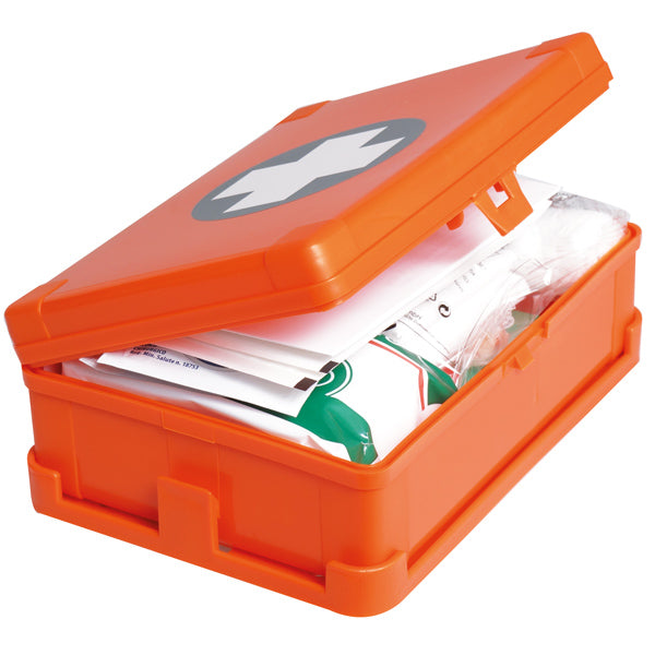 First aid kit in box