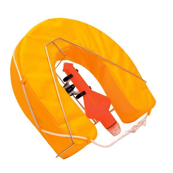 Horseshoe yellow with emergency light & RF holder