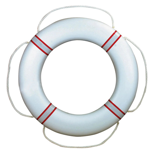 Lifebuoy white with reflective red FP380 without throw line