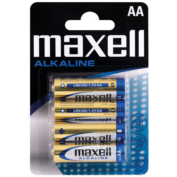 Maxell Alkaline AA / LR6-Batterien - 4 Stk