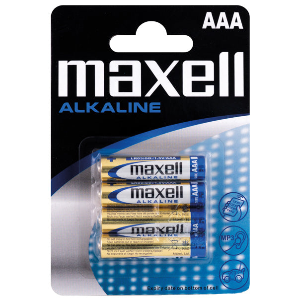 Maxell Alkaline AAA / LR 03 Batterien - 4 Stk