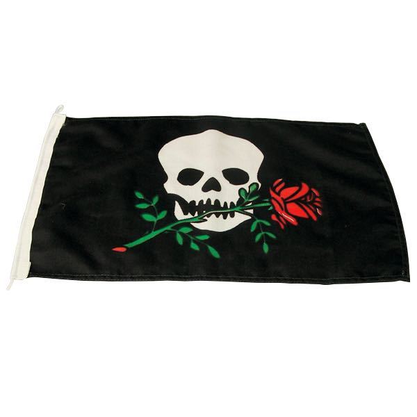 Stimmungsfahne Pirat/Rose 30x45cm
