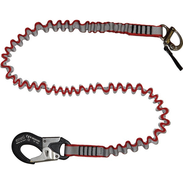 Erreti lifeline 2m 25mm with black alu. hook & RF hook15 kn