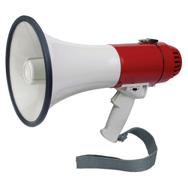 Megaphon mit Sirene 16W