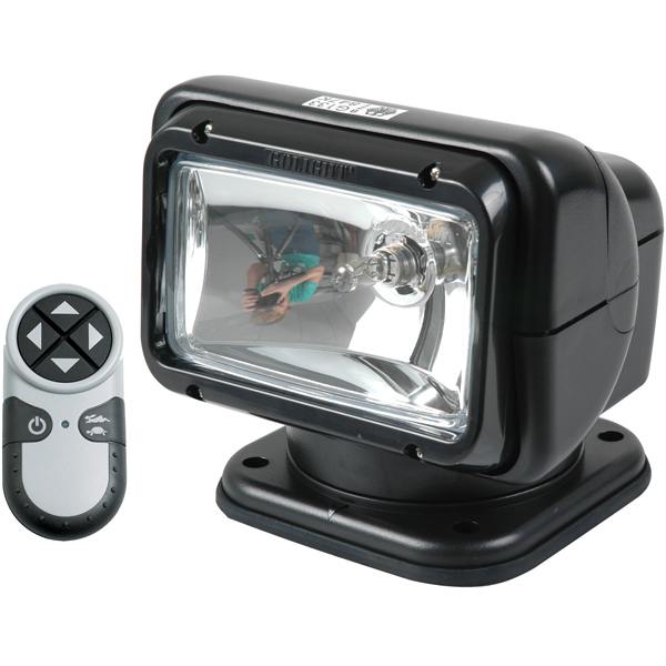 Golight searchlight black with wireless remote control, 12V