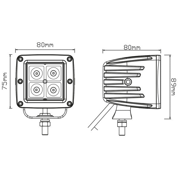 1852 dækslys 10-30Vdc