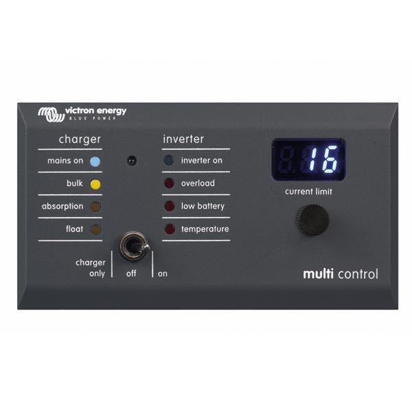 Victron control panel for multi & quatro angled plug