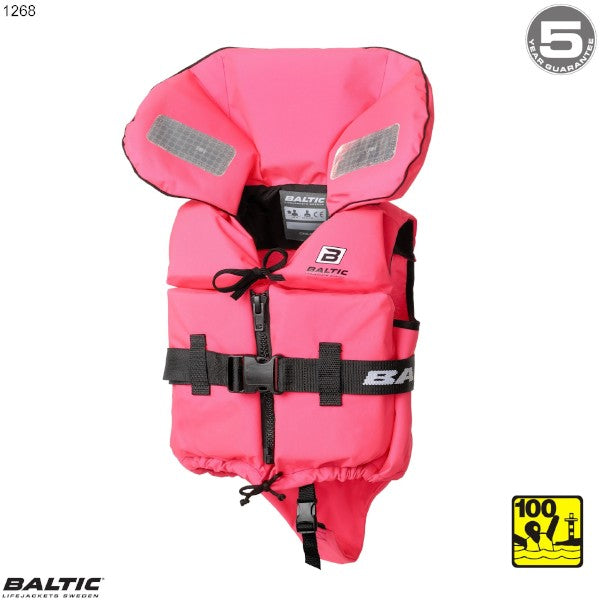 Split Front Børne redningsvest Rosa BALTIC 1268