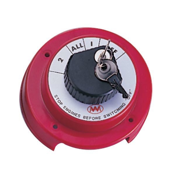 Batteriomskifter f/2 batt. 360Amp m/lås