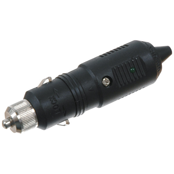 Griff mit LED-Lampe aus schwarzem Polycarbonat