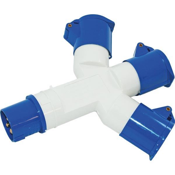 CEE 220V verteilt 3 Ausgänge