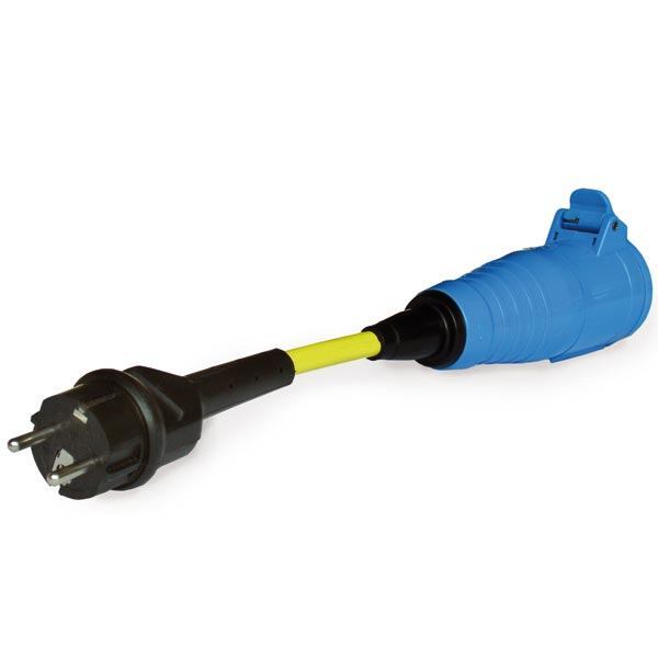 Ratio adapter plug Schuko male/CEE female