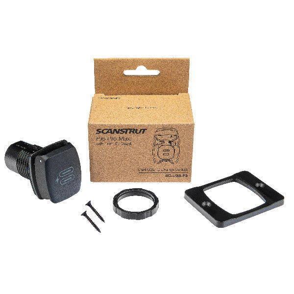 ScanStrut Flip-Pro vandtæt 2 x USB C ladestik 12-24V /36-60W