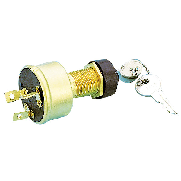 Ignition lock 3 position with rubber and brass housing