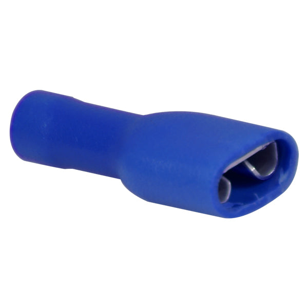 Flat connector female insulated blue 6.4x0.8mm 10pcs