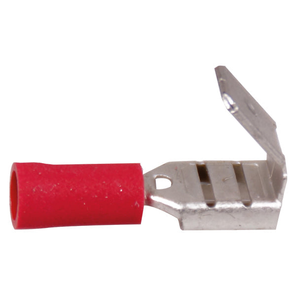 Flat plug distributor red 6.4x0.8mm 10 pcs