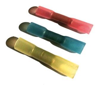 Cable assembly with glue - dura-seal - yellow - 10 pcs