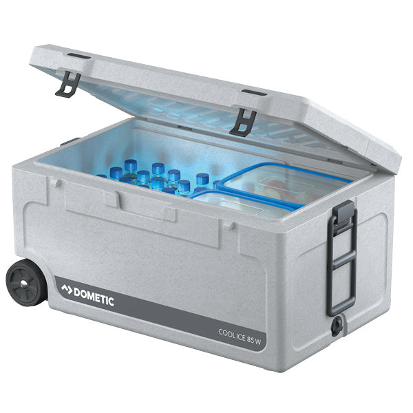 Dometic Cool-Ice CI 85W Eisbox & Räder und Teleskopgriff 86L