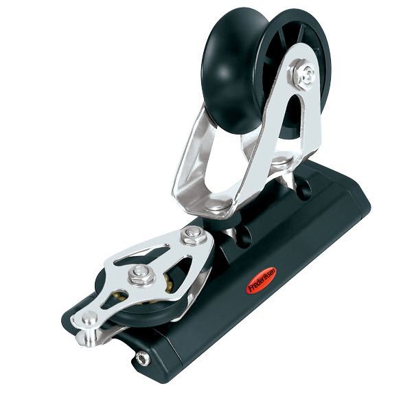 Ronstan Genuawagen mit Block und Hundeklatsche