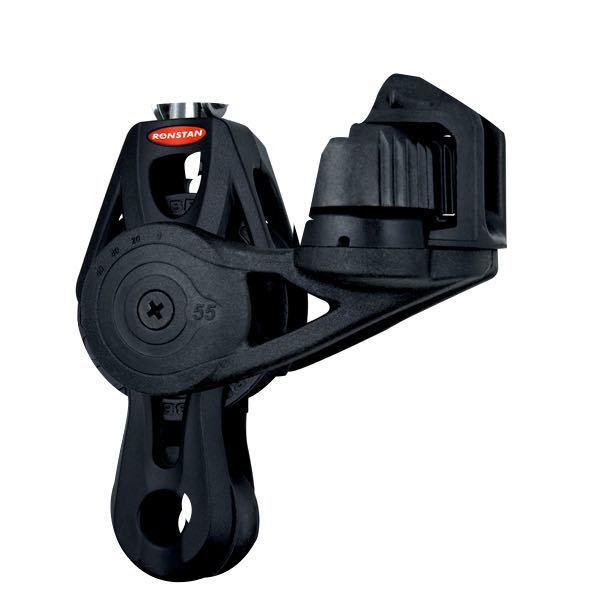 Ronstan Orbit violin block with swivel, houndstooth & frog legs series