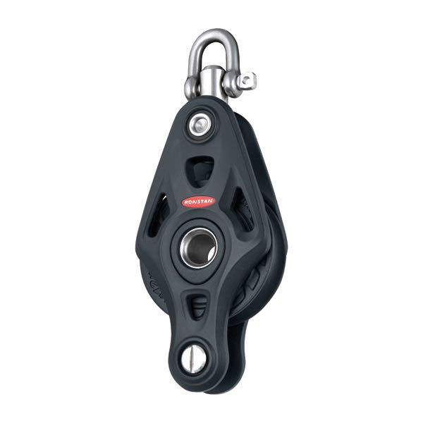 Ronstan Enkeltblok med svirvel & hundsvot