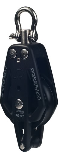 Rutgerson enkeltblok 60mm m/hunsvot 220g