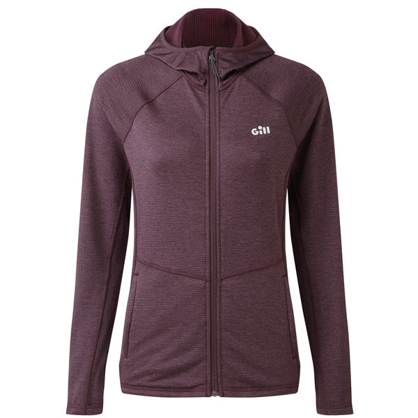 Gill 1101W Dart Hoodie Damen Dunkellila Grau