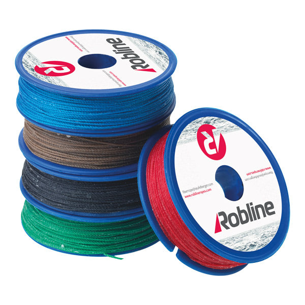 Robline Waxed Tackle Twine 0.8mm Green box 10 rl x 80m