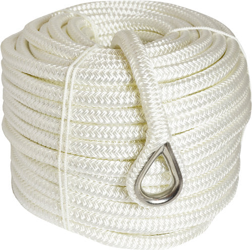1852 anchor rope fleetet white polyester w/RF kovs 14mm 40 meters