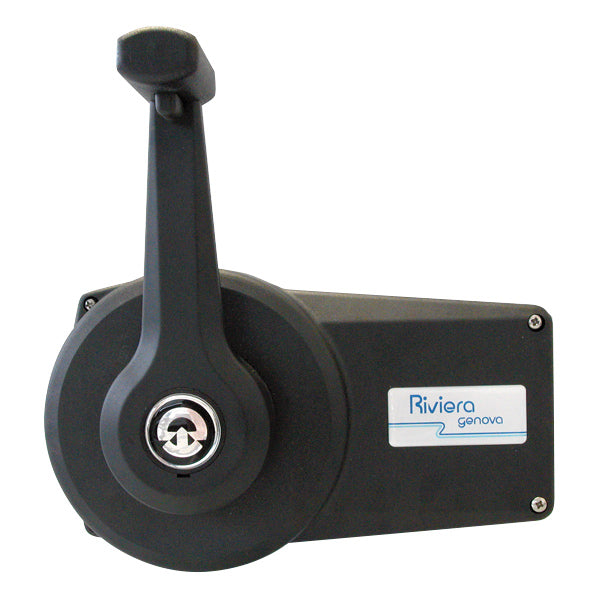 Riviera control box black single lever with lock