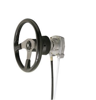 Ultraflex-Lenkgetriebe mit Rücklaufbremse. Modell