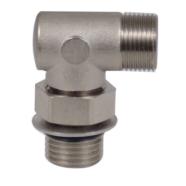 Ultraflex Angle fitting with counter nut without flange