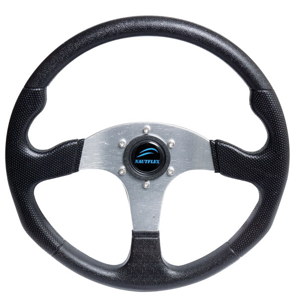 Sports steering wheel black, Ø343mm, with 3/4" standard hub