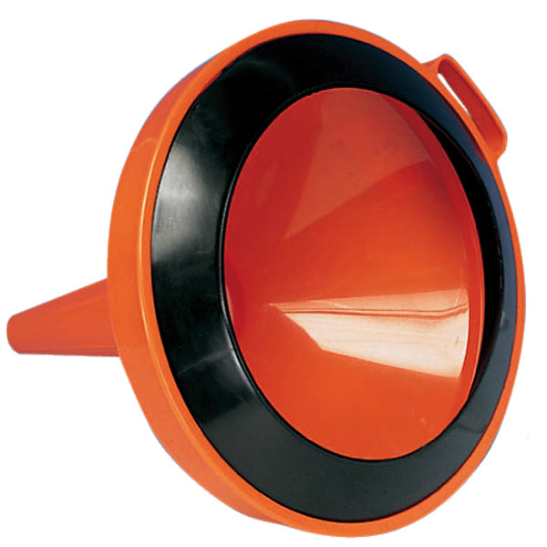 Petrol funnel with splash edge and strainer 200x240mm