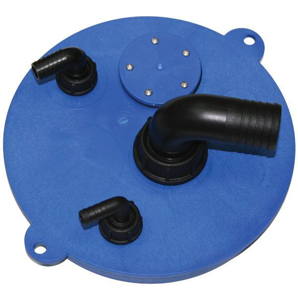 Inspection cover for water tank - blue