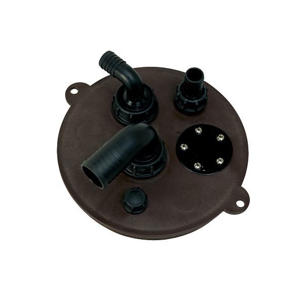 Inspection cover for septic tank h:305mm - black