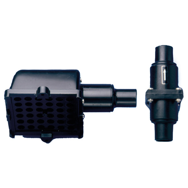 Whale strainer with rear valve side entry