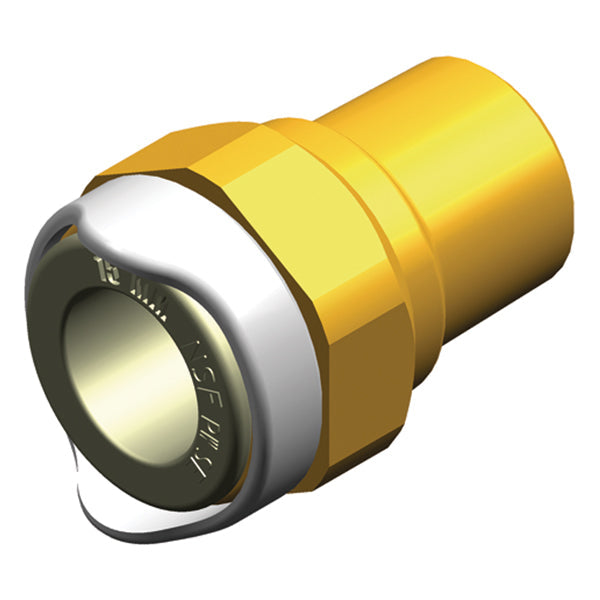 Whale adapter 1/2" gevind messing