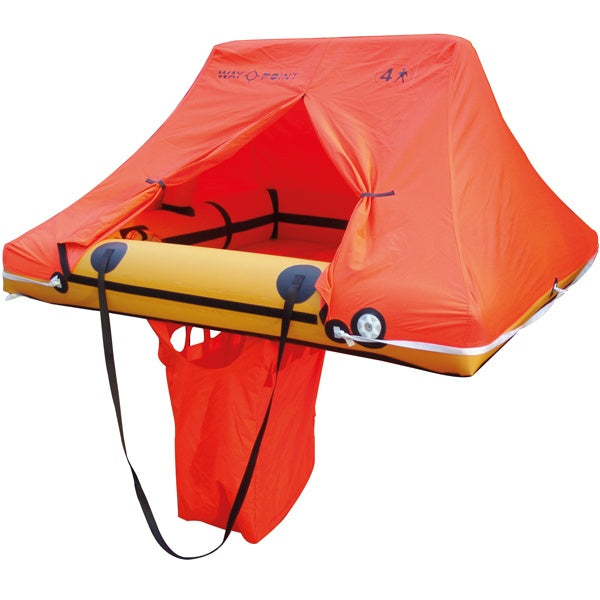 Leichtes Küstenfloß von Waypoint für 4 Personen in der Tasche