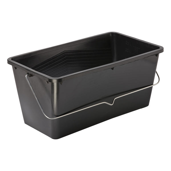 Farbeimer mit Griff, Nimba 7L Schwarz für 18 cm Farbroller