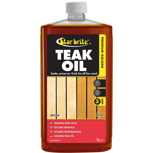 Star Brite Premium Gold Teak Oil, 1L